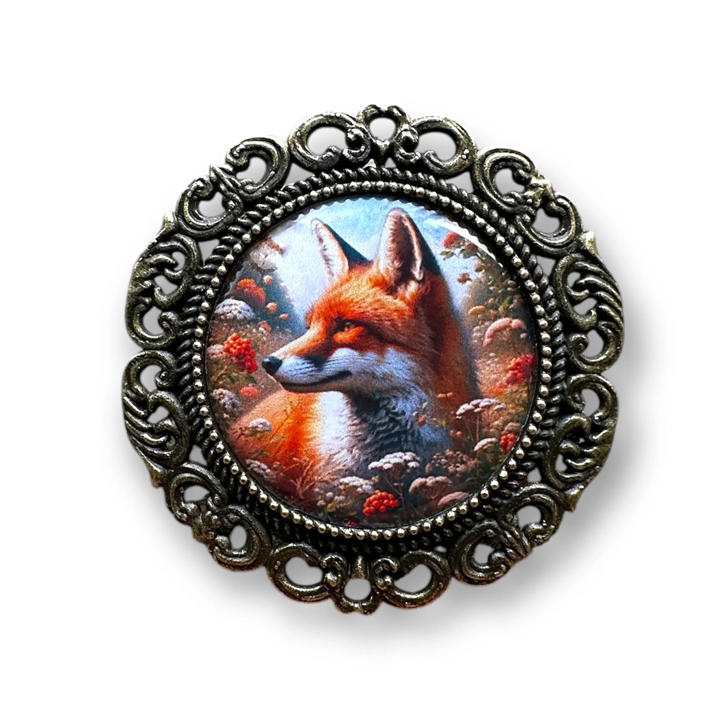 Fox in Flowers